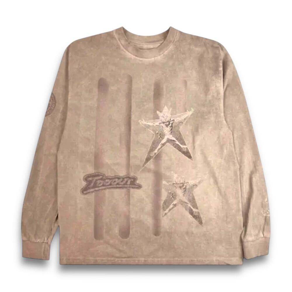 Travis Scott Long Sleeve II T-Shirt in Taupe [Size 2XL]